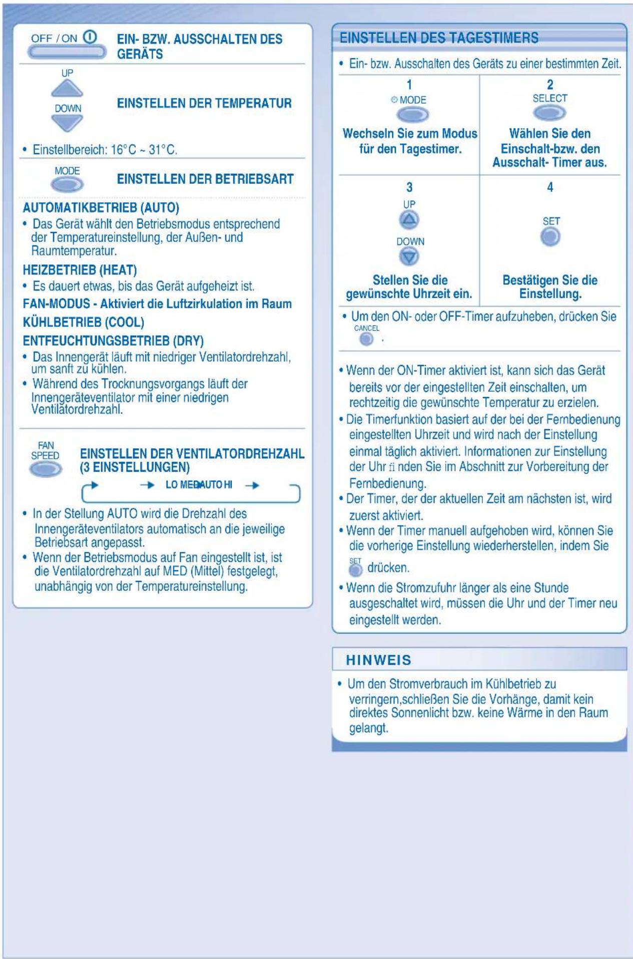 PANASONIC S45MA1E5 - Vorbereitung Der Fernbedienung - 1