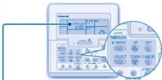 PANASONIC S45MA1E5 - POUR RÉGLER LA MINUTERIE HEBDOMADAIRE - 1