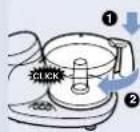 PHILIPS Cucina HR7639 - Couteau - 1