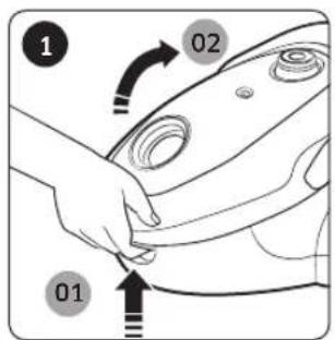 SAMSUNG SC07M25F0WP - Cleaning the dust bag - 1