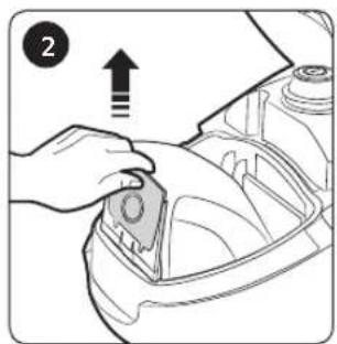 SAMSUNG SC07M25F0WP - Cleaning the dust bag - 2
