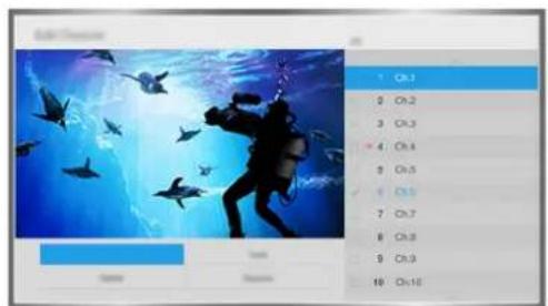 SAMSUNG UA55JS7200R - Réorganisation ou suppression de chaînes - 1