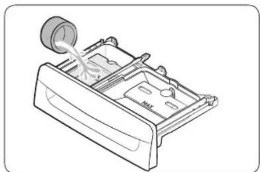 SAMSUNG WA52B7650AV - To add washing agents to the detergent drawer - 2