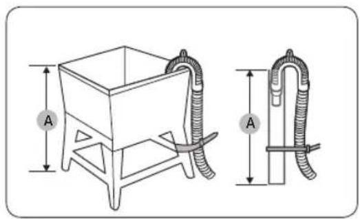 SAMSUNG WA52B7650AV - STEP 3 Connect the drain hose - 1