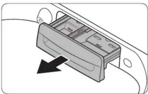 SAMSUNG WA52B7650AV - Cleaning the detergent drawer - 1