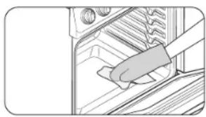 SAMSUNG NE63A8711QN - How to set the oven for steam-cleaning - 2