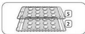 SAMSUNG NE63A8711QN - Emplacement de la grille et des plats - 2