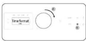 SAMSUNG NE63A8711QN - Para configurar la hora. - 1
