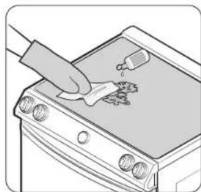SAMSUNG NE63A8711QN - Removing burned-on residue - 1