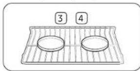SAMSUNG NE63A8711QN - Colocacion de parrillas y recipientes - 1