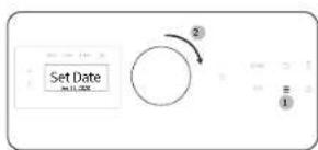 SAMSUNG NE63A8711QN - Para configurar la hora del reloj - 1