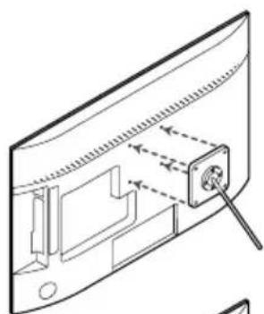 SAMSUNG T24H315HLB - Como instalar o suporte de parede - 2