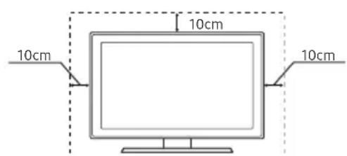 SAMSUNG T24H315HLB - Segurança do espaço de instalação - 1