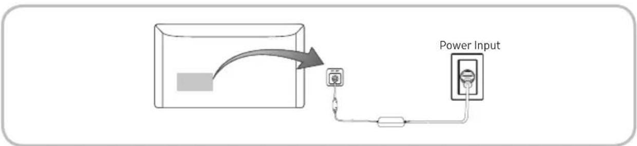 SAMSUNG T24H315HLB - Connecting the Power Cord - 1