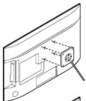 SAMSUNG T24H315HLB - Installation du support mural - 2
