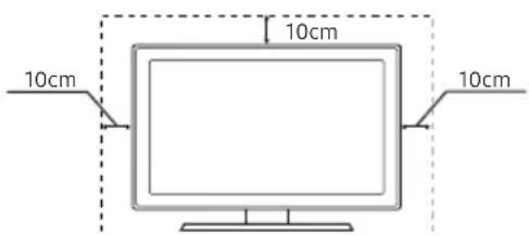 SAMSUNG T24H315HLB - Espacio de instalación - 1