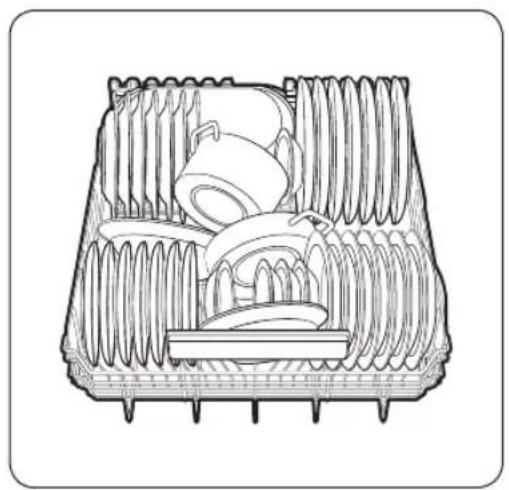 SAMSUNG DW60A8050FG - Colocação da loiça - 1