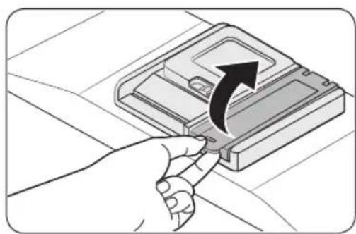 SAMSUNG DW60A8050FG - Encher o reservatório do abrilhantador - 1