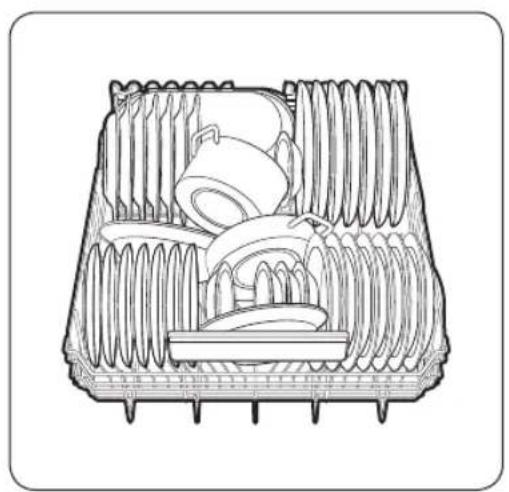 SAMSUNG DW60A8050FG - Lower rack - 1