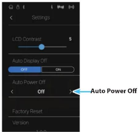 KAWAI CA78 - ■ Modifier le paramètre Auto Power Off - 1
