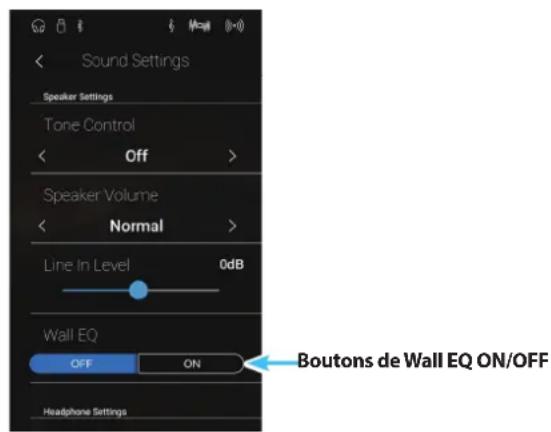 KAWAI CA78 - Modifier le paramètre Wall EQ - 1