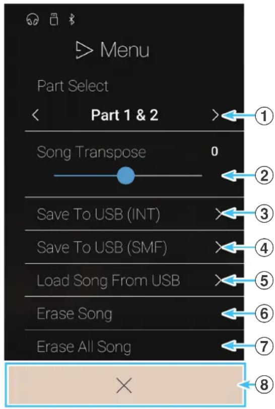 KAWAI CA78 - (Charger un morceau à partir d'une clé USB) - 1