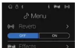 KAWAI CA98 - ■ Activation ou déactivation des effets - 1