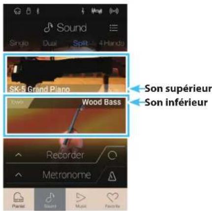 KAWAI CA98 - ■ Sélection du mode de clavier Split - 1