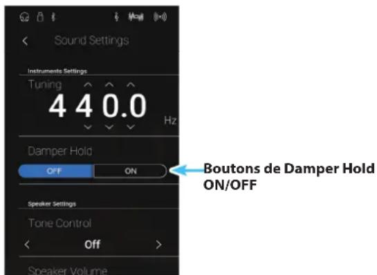 KAWAI CA98 - ■ Modifier le paramètre Damper Hold - 1