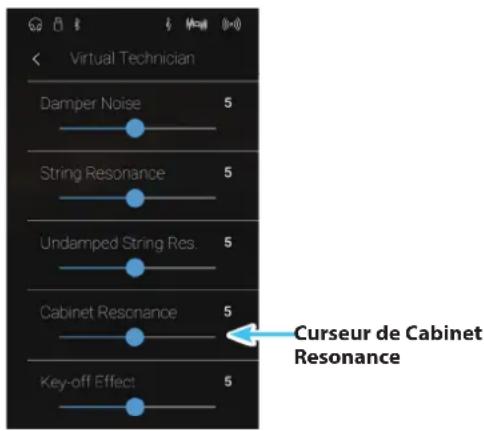 KAWAI CA98 - Réglage du volume Cabinet Resonance - 1