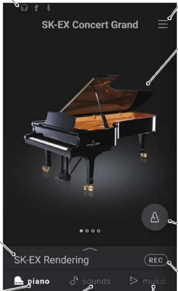 KAWAI CA99 - Barre de selection - 1