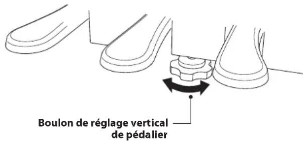 KAWAI CA99 - Boulon de réglage vertical de pédalier - 1