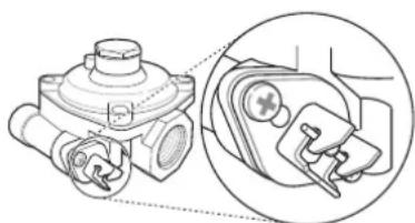 LG LSG5513ST - Branchement de la cuisinière au conduit de gaz - 1