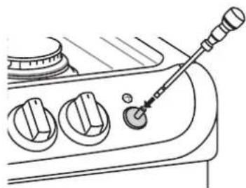 LG LSG5513ST - Adjusting the Surface Burner to the Low Flame (Simmer) Setting - 1