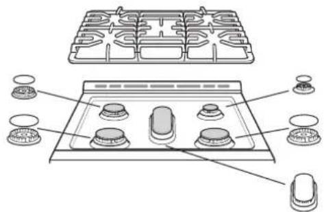 LG LSG5513ST - Retrait et remplacement des brûleurs de surface au gaz - 1
