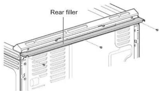 LG LSG5513ST - Installing the Rear Filler - 2