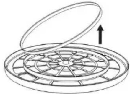 LENCO LS440 - Remove the belt from the motor pulley. - 3