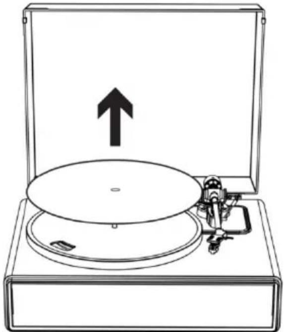 LENCO LS440 - Remove the slip mat. - 1