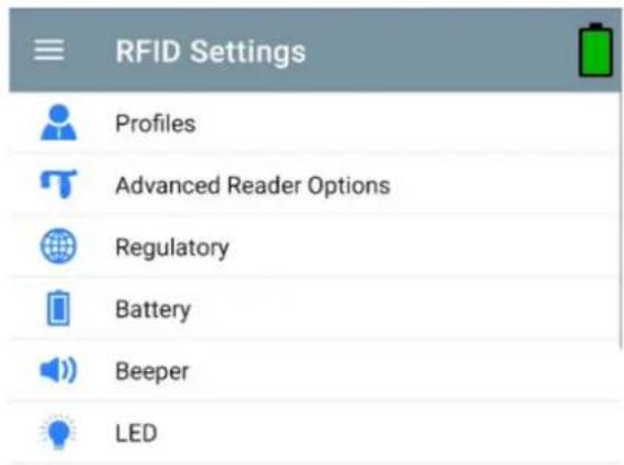 ZEBRA RFD40 - RFID Settings - 1