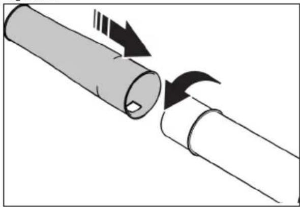 JONSERED BP750i - To assemble the blower tubes - 3