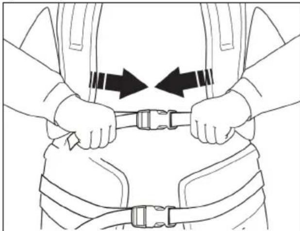 JONSERED BP750i - To wear the harness - 3