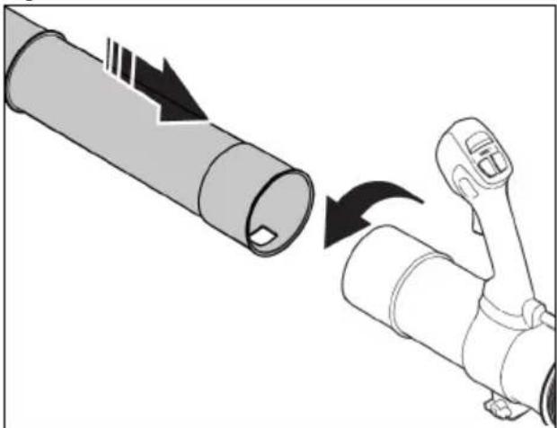 JONSERED BP750i - To assemble the blower tubes - 2