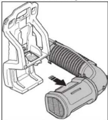 JONSERED BP750i - To change the product to left-handed operation - 4