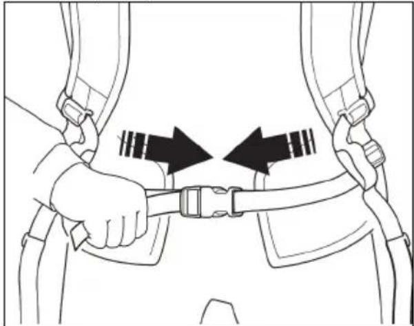 JONSERED BP750i - To wear the harness - 2