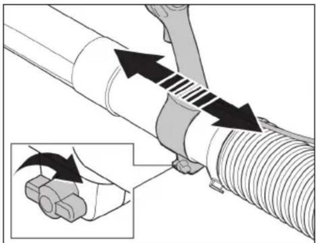 JONSERED BP750i - To adjust the digital control handle - 1