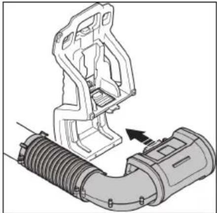 JONSERED BP750i - Passage de l'outil au mode d'utilisation pour gaucher - 5