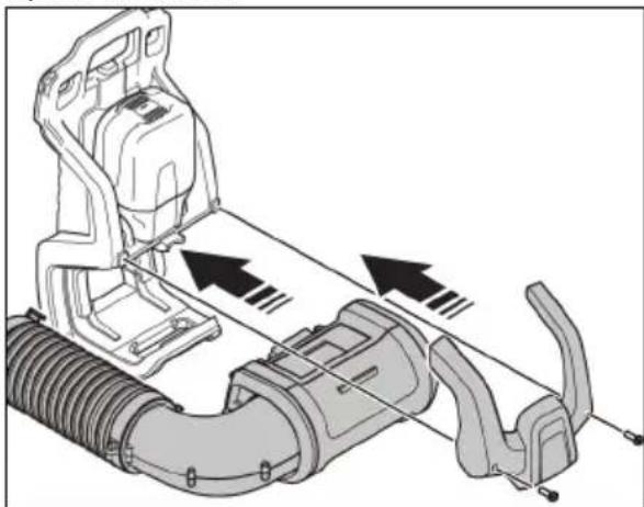 JONSERED BP750i - To change the product to left-handed operation - 6
