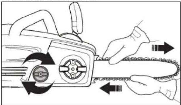 JONSERED CS16i - Montage du guide-chaine et de la chaîne - 1