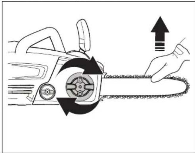 JONSERED CS16i - Mise en tension de la chaîne - 2