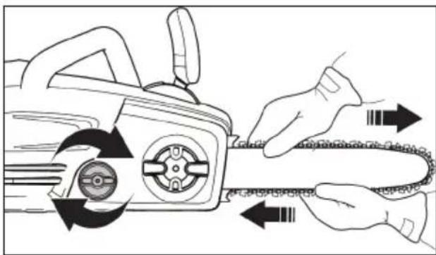 JONSERED CS16i - To assemble the guide bar and saw chain - 1